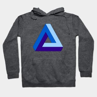 blue penrose triangle Hoodie